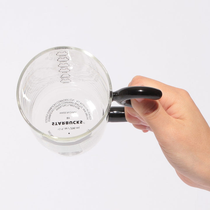 Starbucks Japan 2025 Halloween Heat-Resistant Cat Glass, 296ml