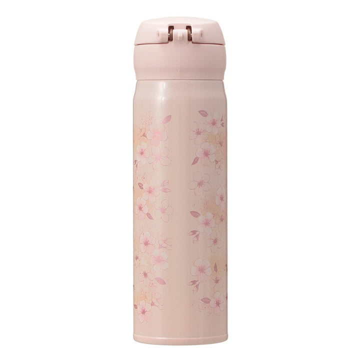 Starbucks Japan Sakura 2026 Portable stainless steel water bottle, pink/beige, 500ml Yui mart