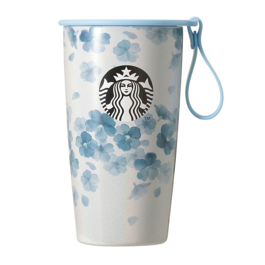 Starbucks Japan Sakura 2026 Stainless steel water bottle with strap, light blue, 355ml Yui mart