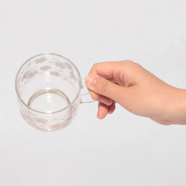 SAKURA2026 Heat-resistant Glass Cup, Gold, 355ml Yui mart