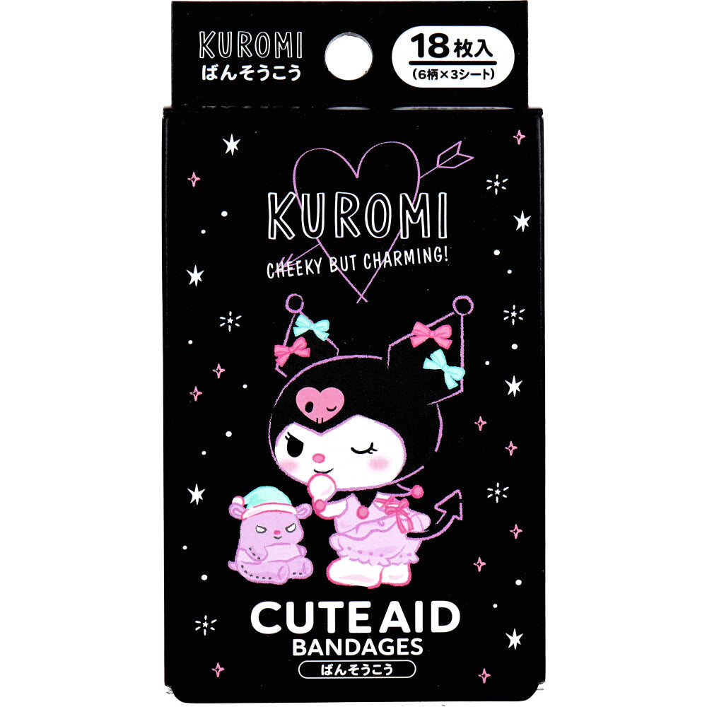 Nichiban Waterproof Band-Aid 16pcs,Kuromi