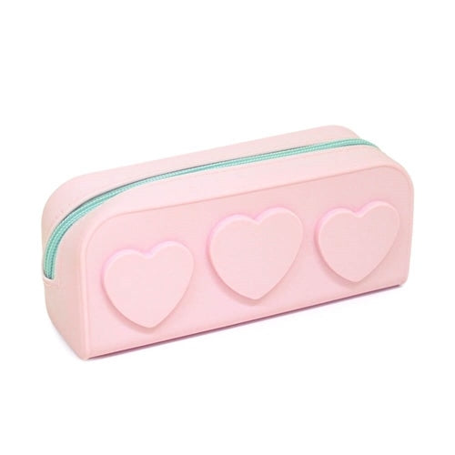 KDT Japan silicone heart pen case pastel pink 120801