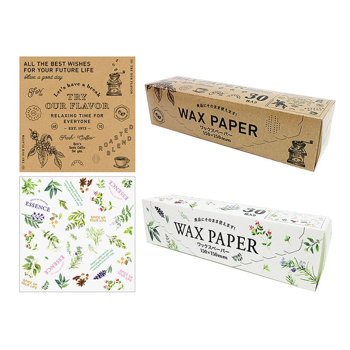 Amifa Botanical Café Wax Paper Sheets – 30 Pack Amifa