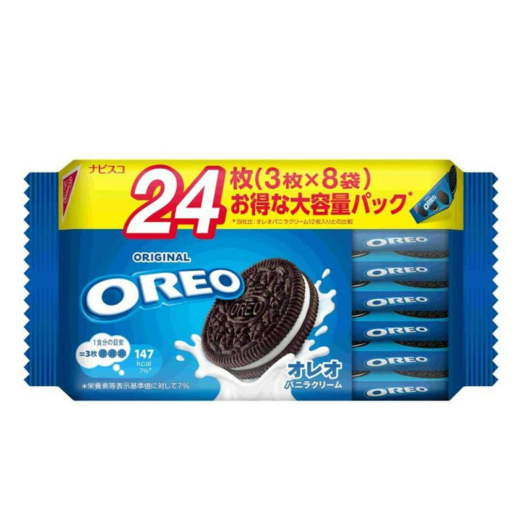 Oreo Vanilla Cream Family Pack 24 Cookies front package