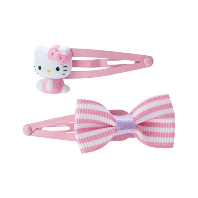 Sanrio Hello Kitty Hair Clip 2-Pack (Pink Bow)