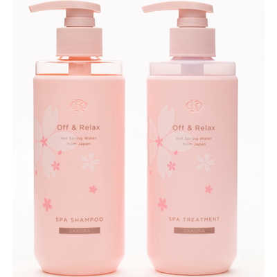 Indulge in Soft, Fragrant Hair with OFF & RELAX Sakura Shampoo & Conditioner Set Yui mart