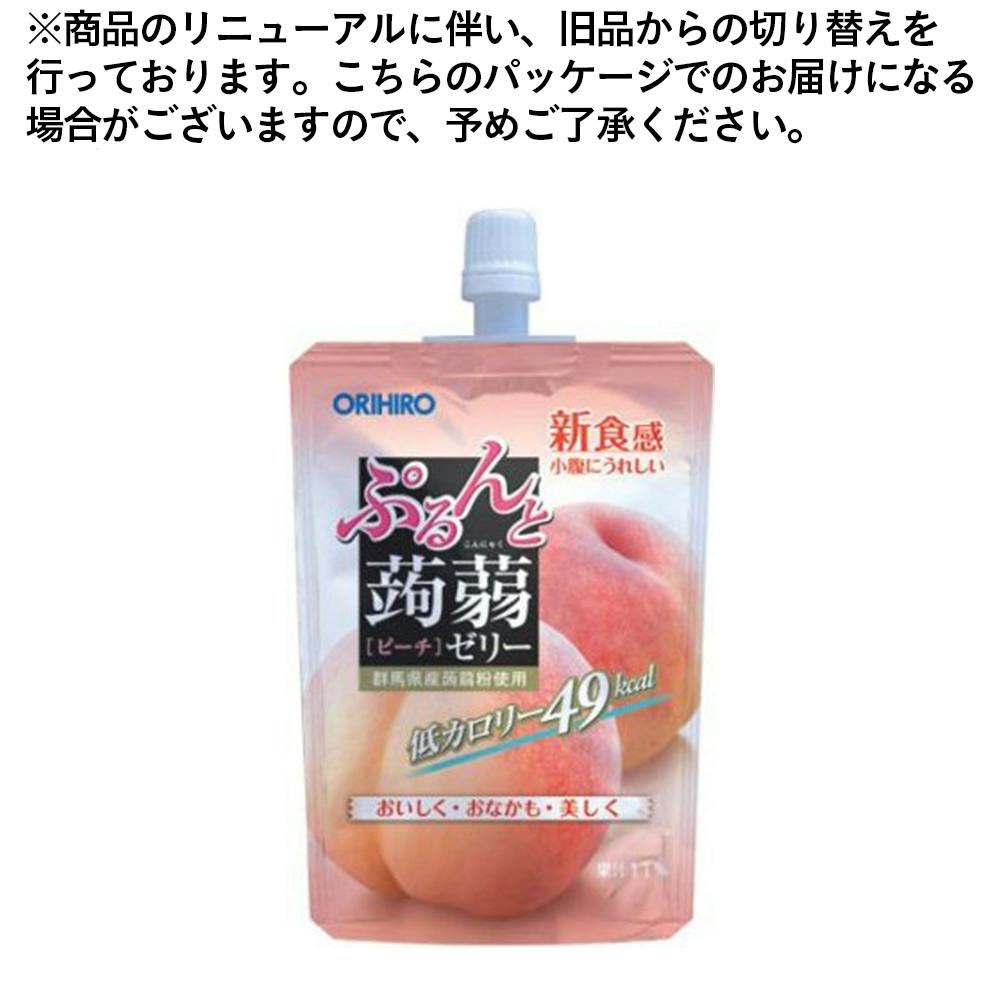 Orihiro Peach Konjac Jelly Standing Pouch 130g package detail