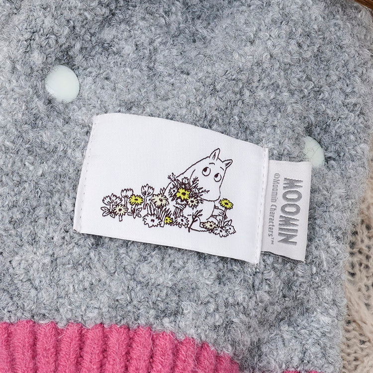 MOOMIN x macocca gray snood tippet detail 3