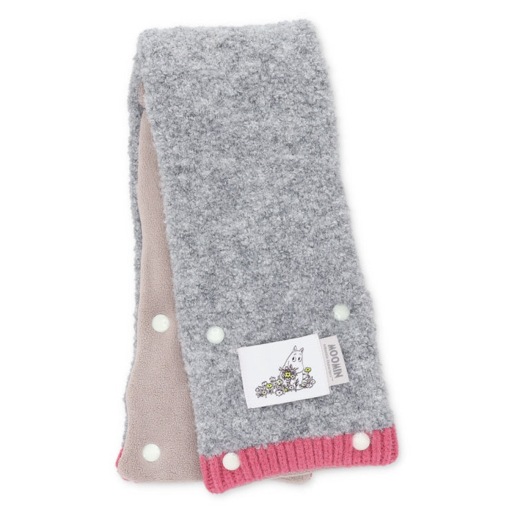 MOOMIN x macocca gray snood tippet detail 6