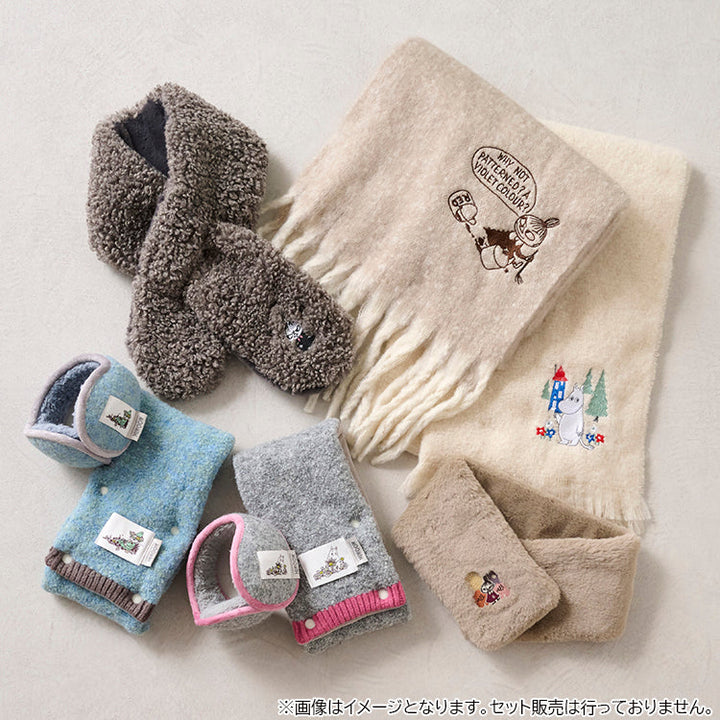 MOOMIN x macocca gray snood tippet detail 7