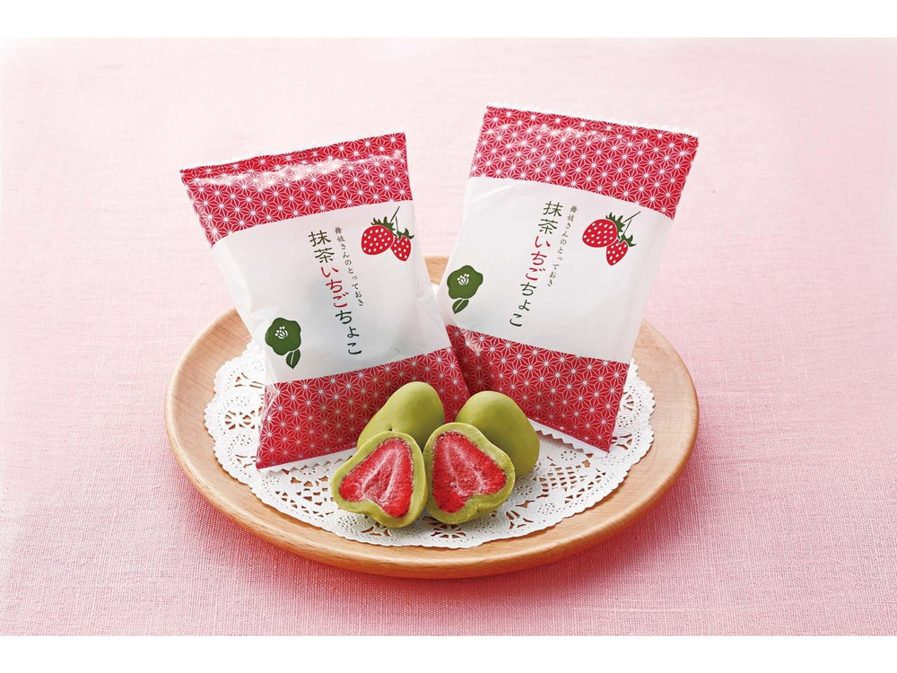 Maiko no Cha Honpo Uji Matcha Chocolate-Covered Strawberries – 3 Packs Maiko no Cha Honpo