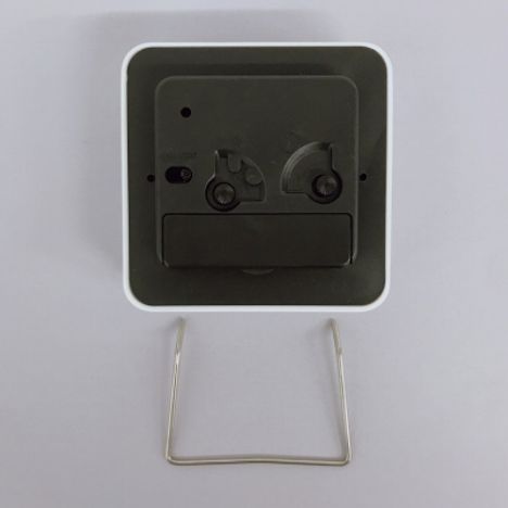 Square white alarm clock