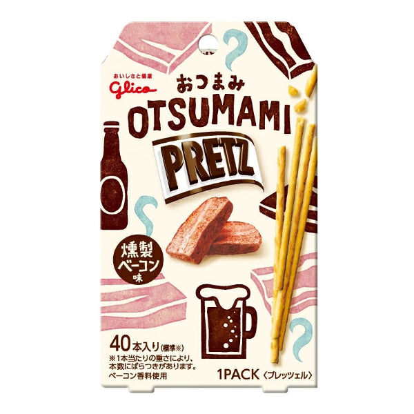 Glico Otsumami Pretz Smoked Bacon Snack Sticks 24g Glico