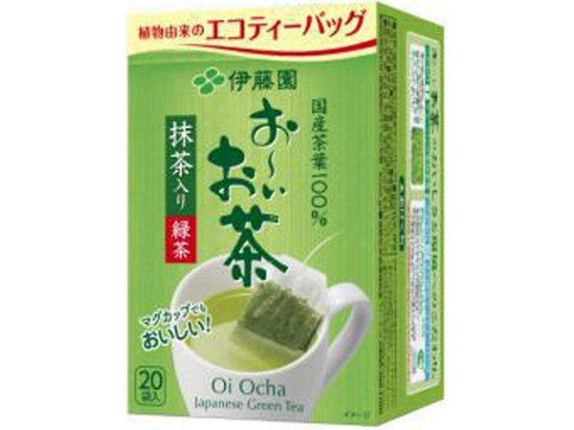 Ito En Oi Ocha Eco Green Tea Bags with Matcha 20 bags package