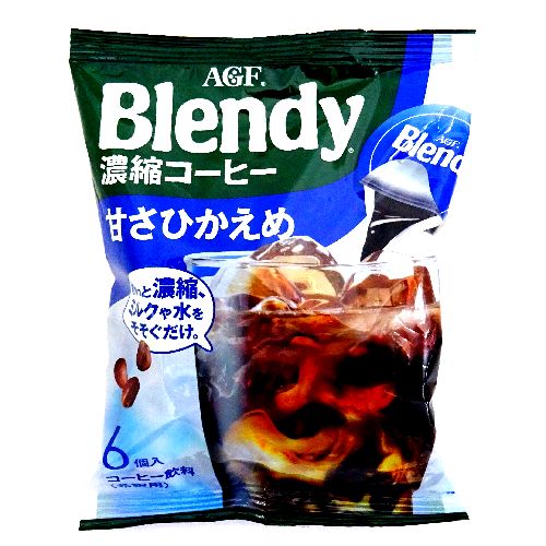 AGF Blendy Portion Espresso, Lightly Sweetened, 6 Packets