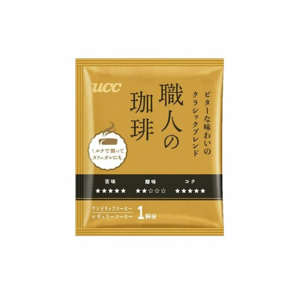 UCC Handmade Coffee Drip Coffee, Bitter Classic Blend (18 cups)