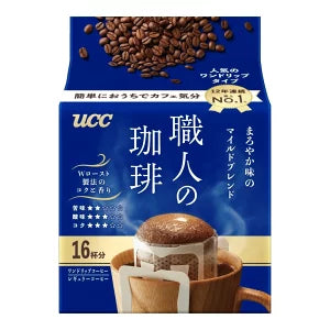 UCC Japanese Artisan Drip Bag Coffee Powder 7gx 16p Yui mart