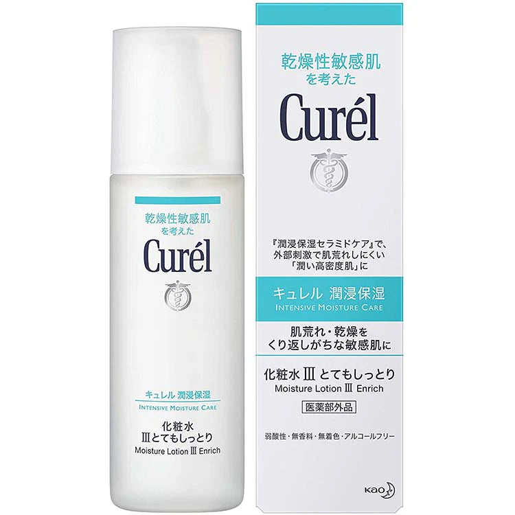 Curel Moisture Care Toner III Enrich Very Moist, 150ml, Japan No.1 Brand for Sensitive Skin Care Yui mart
