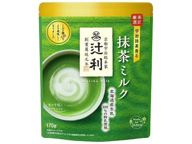 Tsujiri Matcha Milk Latte Mix with Hokkaido Milk 170g package front