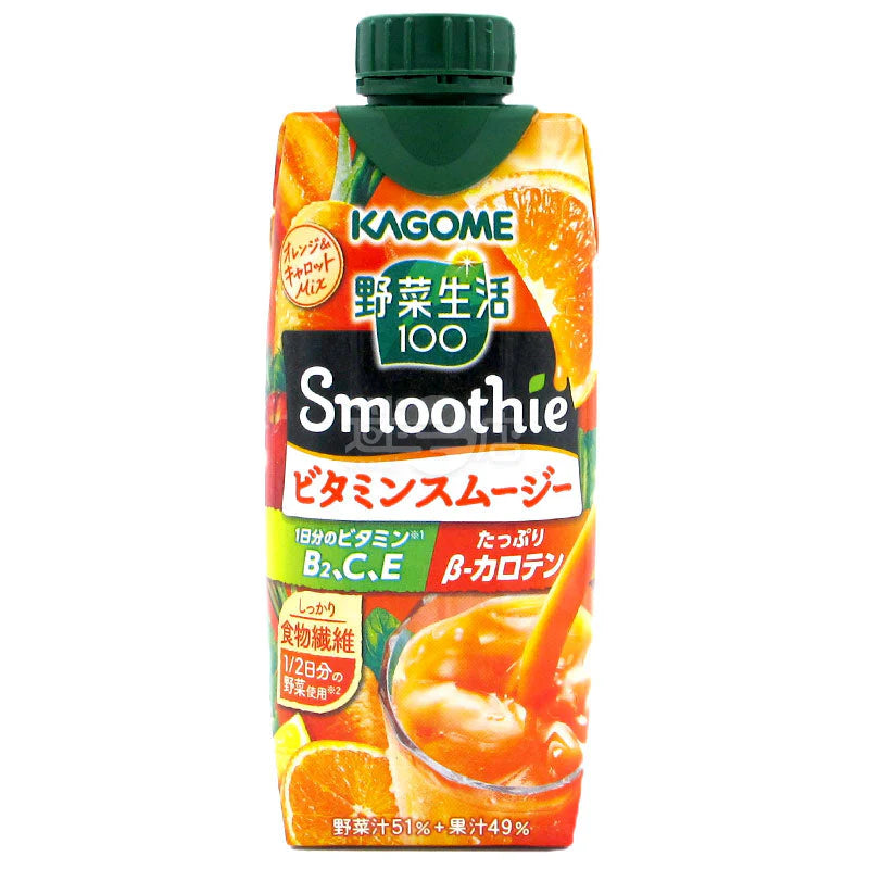 Kagome Yasai Seikatsu 100 Vitamin Smoothie 330ml carton
