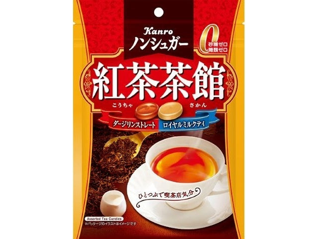 Kanro Non-Sugar Kocha Sakan black tea candy 72g Japanese candy bag