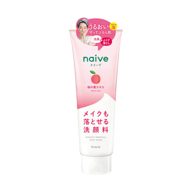 Kracie Home Products Naive Makeup Remover Face Wash (with peach leaf extract) 200g