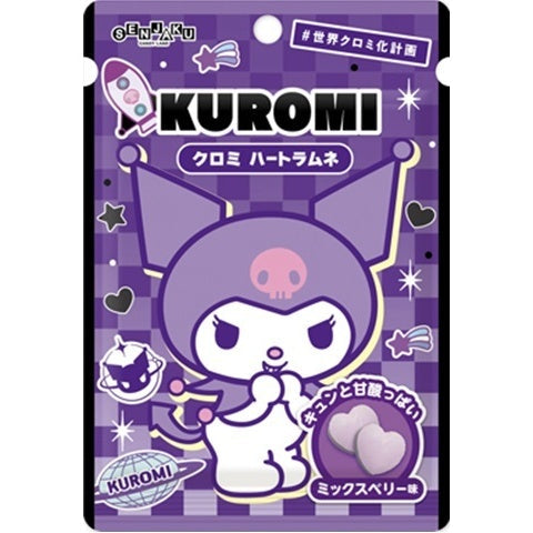 扇雀飴 Kuromi Heart Ramune (32g) Yui mart