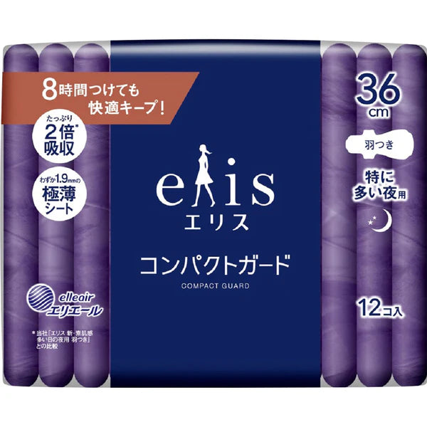 Daio Paper Elis Compact Guard (especially for many nights) 12 sheets with 36cm，wings (quasi-drug)