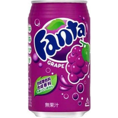 Coca-Cola Japan Fanta Grape Soda 350ml can Japanese carbonated drink