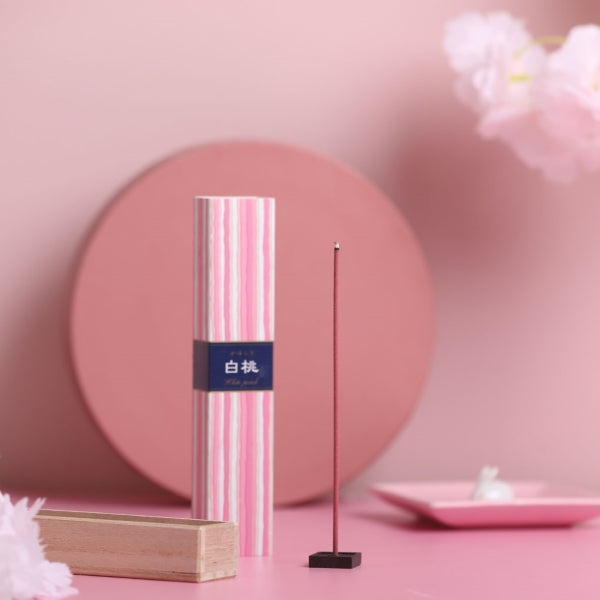 Nippon Code Kayuragi White Peach Japanese Incense 40 Sticks