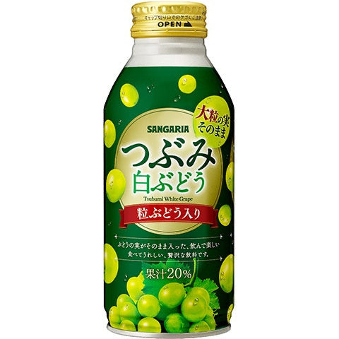 Sangaria Tsubumi White Grape 380g Can Yui mart