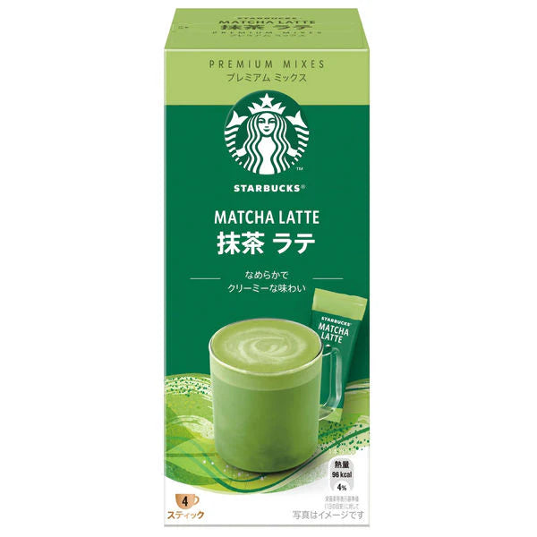Starbucks Japan Matcha Latte Powder Premium Mixes 4 Sticks