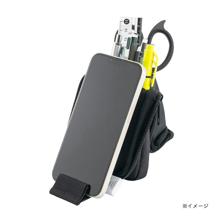 Nakabayashi Neoform black magnetic pen case phone stand function