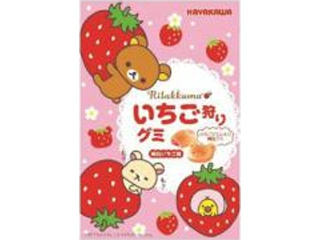 Hayakawa Rilakkuma Ichigo-gari Strawberry Milk Gummy 40g package