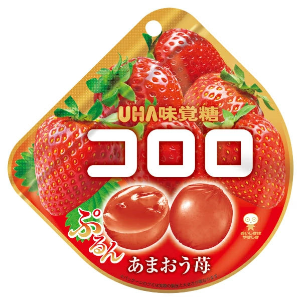 UHA Cororo Japanese Fruit Juice Gummy Candy Strawberry  40g