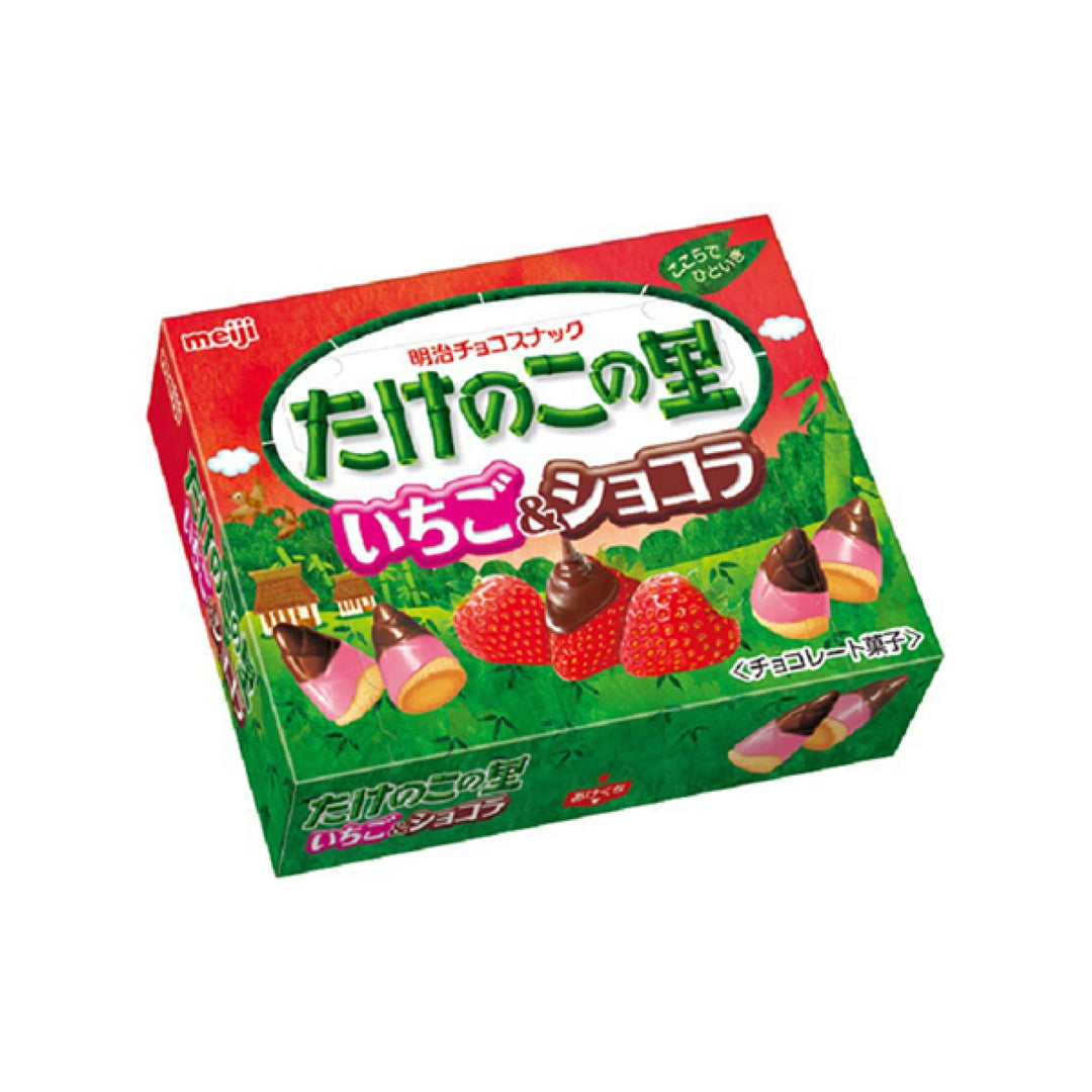Meiji, Takenoko no Sato Milk Choco & Strawberry Flavor Yui mart