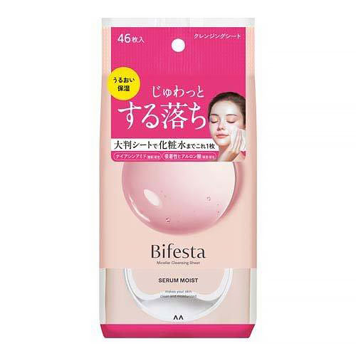 Mandom Bifesta Cleansing Sheet Serum Moist 46pcs