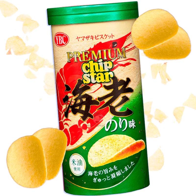 YBC Premium Chip Star Ebi Nori shrimp seaweed potato chips with chips