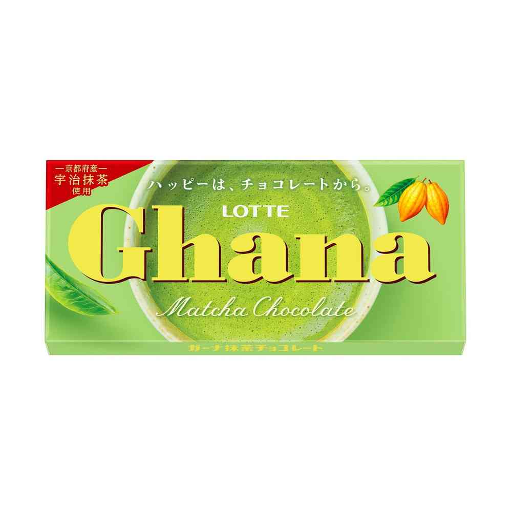 Lotte Ghana Matcha Chocolate Bar Yui mart