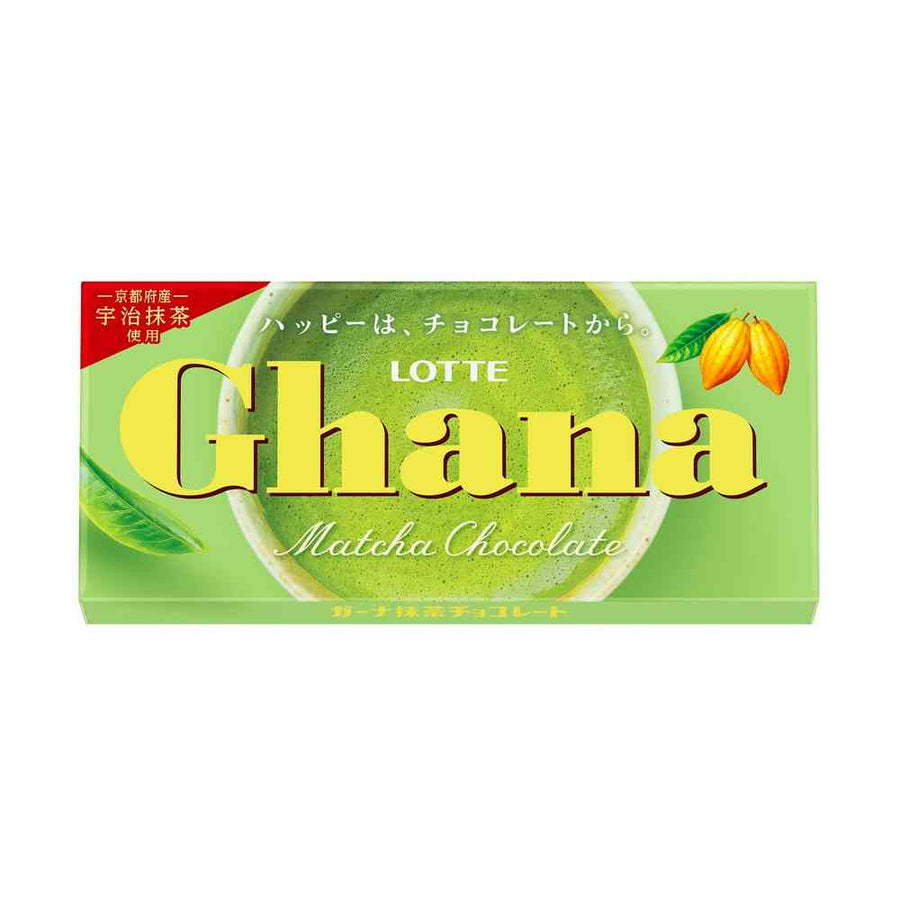 Lotte Ghana Matcha Chocolate Bar Yui mart