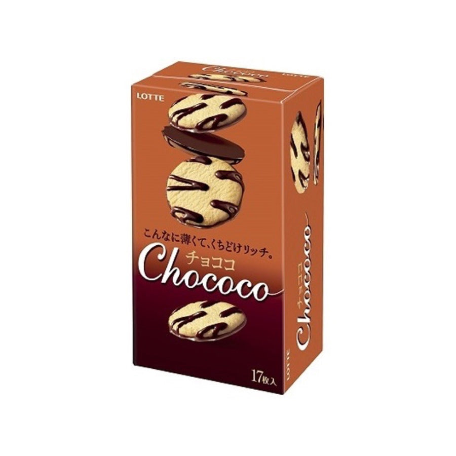 Lotte Chococo chocolate langue de chat cookies 17 pieces Japanese snack