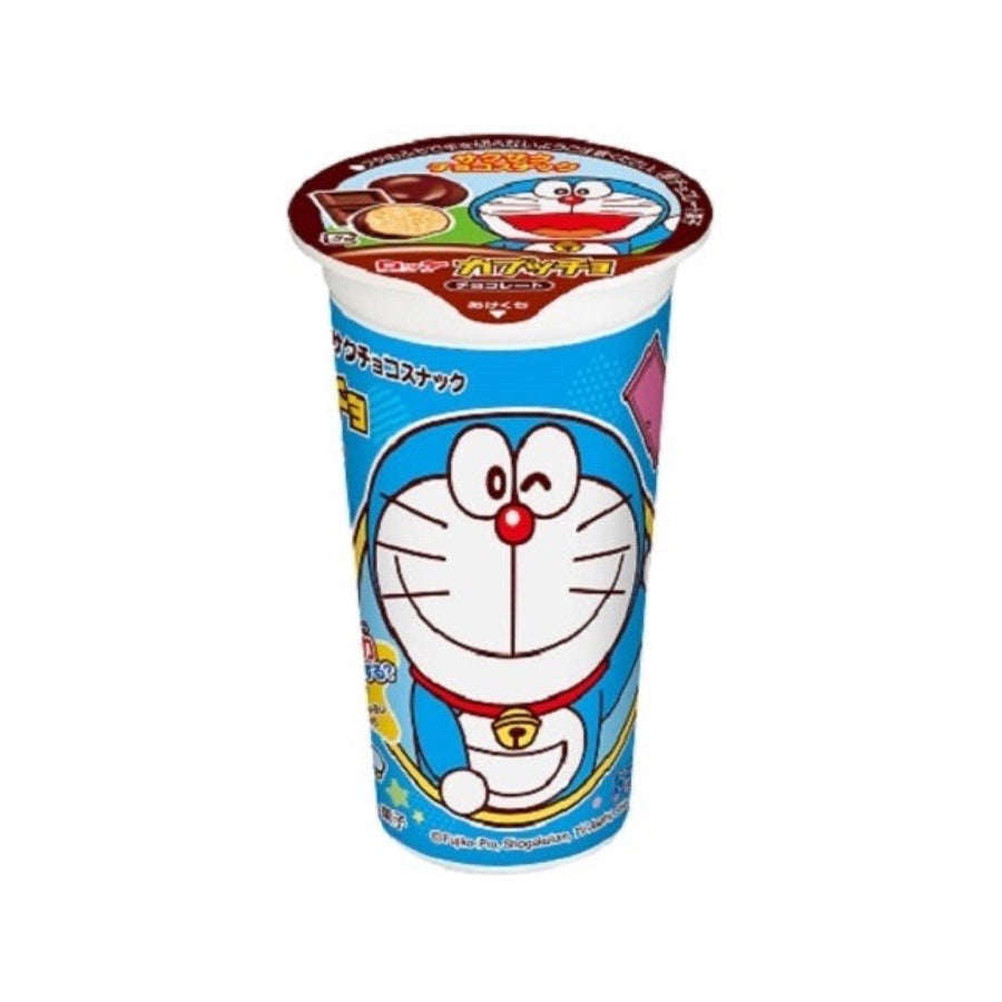 Lotte Cappuccio Doraemon Chocolate Corn Puffs 37g Japanese snack