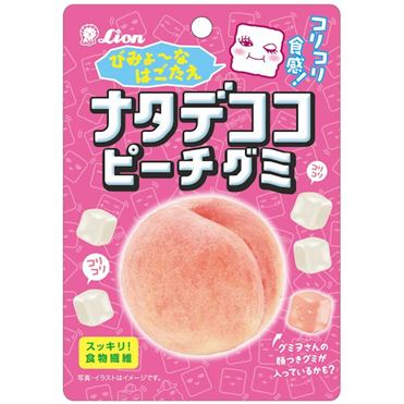 Lion Confectionery Nata De Coco Peach Gummy 44g