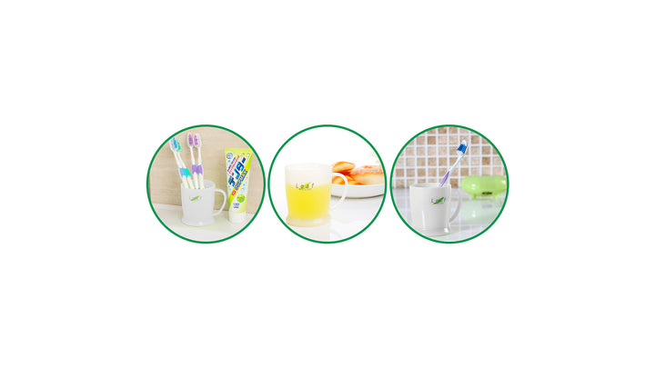 Taza Plástico Leaf Claro 250ml