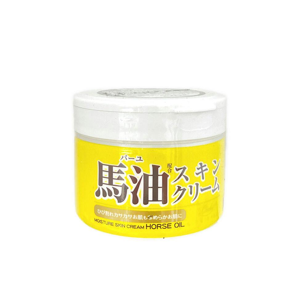 Loshi Moist Aid Horse Oil Skin Cream 220g Japanese body cream package