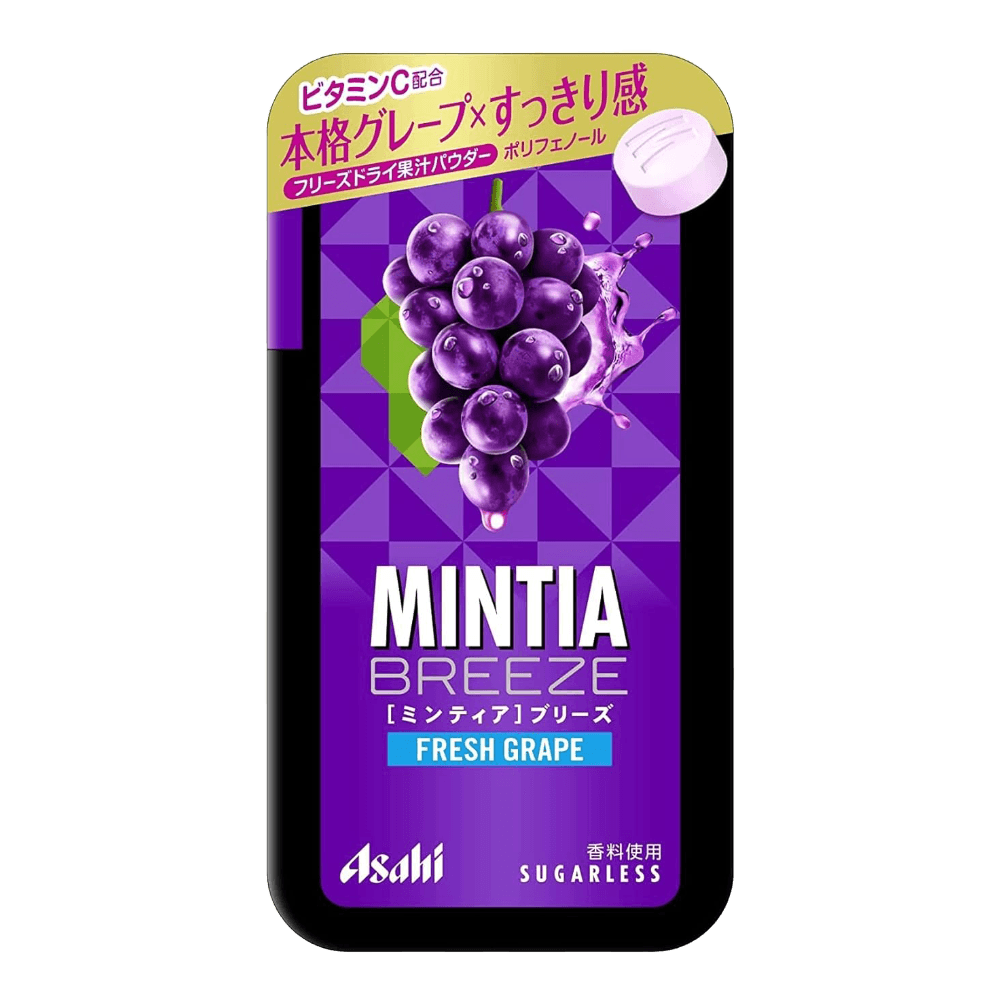 Asahi MINTIA Breeze Fresh Grape 22g transparent product image