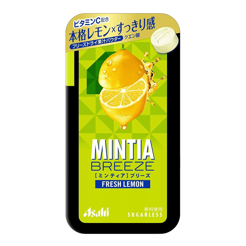Asahi MINTIA Breeze Fresh Lemon 22g transparent product image