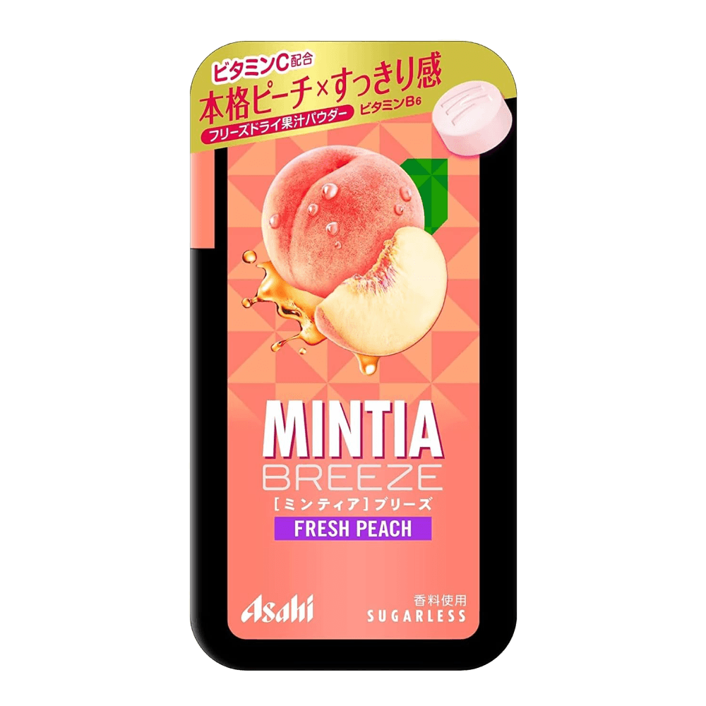 Asahi MINTIA Breeze Fresh Peach 22g transparent product image