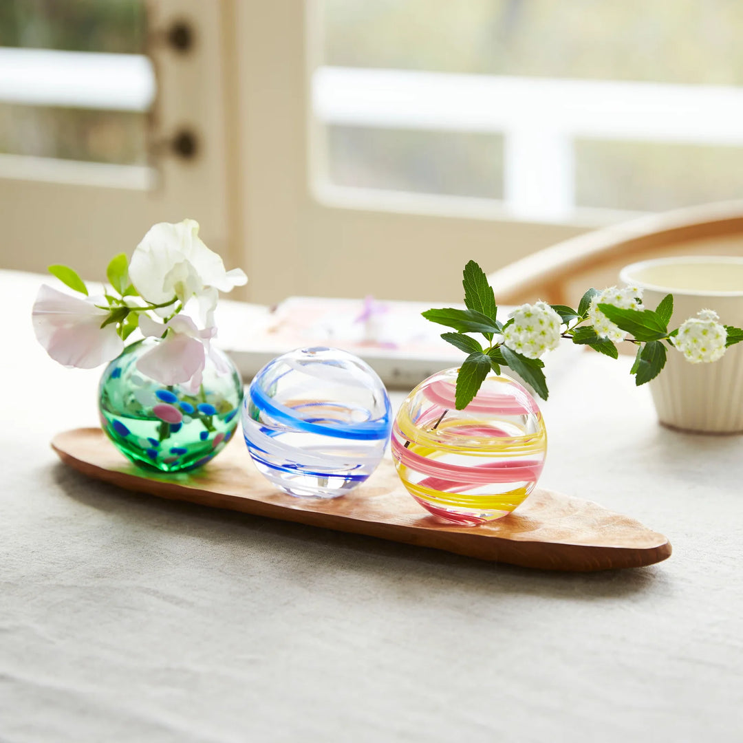 Japan Tsugaru VIDRO Japan's Four Seasons Handmade Glass Single Vase -Sakura Yui mart