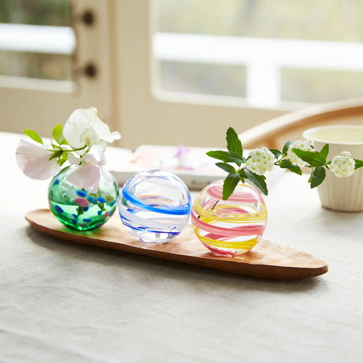 Japan Tsugaru VIDRO Japan's Four Seasons Handmade Glass Single Vase -Sakura Yui mart